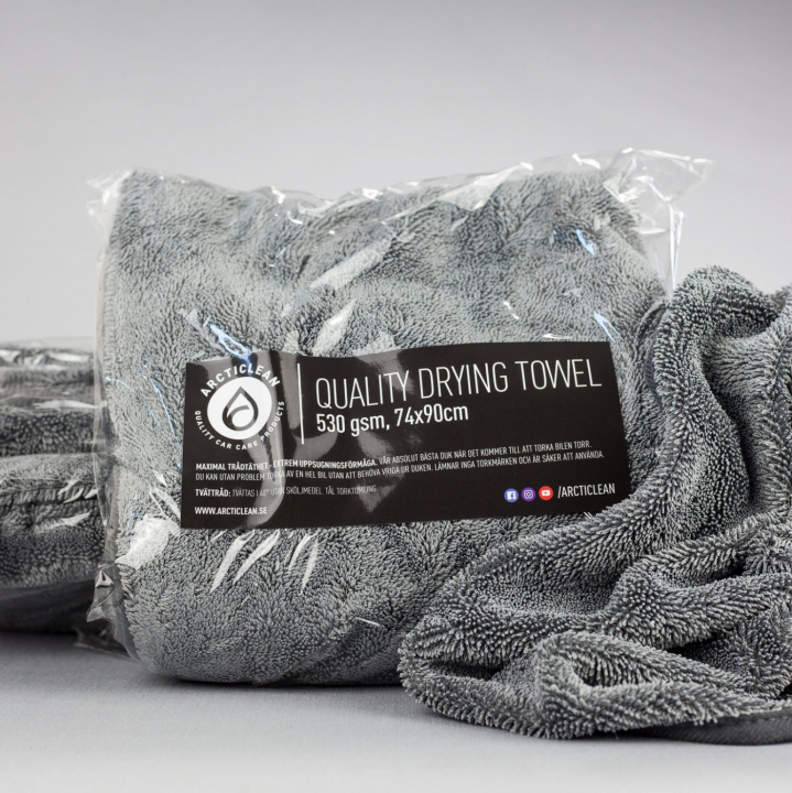 Torkduk - Quality drying towel - 74x90cm/530 gsm - 5 pack i gruppen Microfiber hos Arcticlean AB (PK-QDT5)