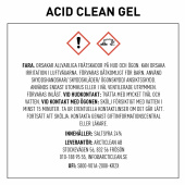 Acid clean gel